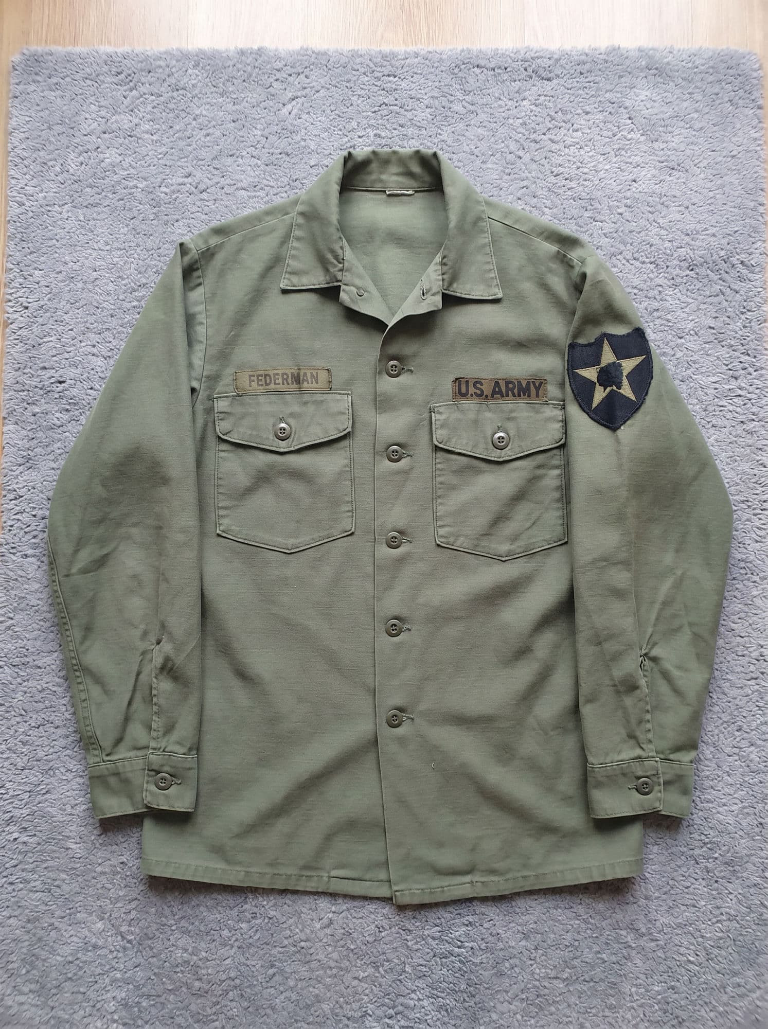Après : veste militaire vintage